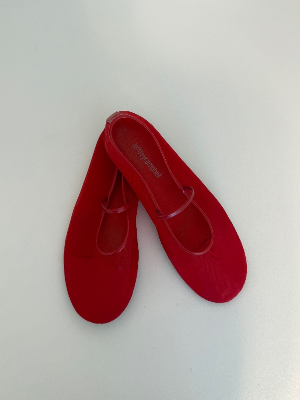 Jeffrey Campbell Swan Lake Mesh Mary Jane Ballet Flat | 7.5